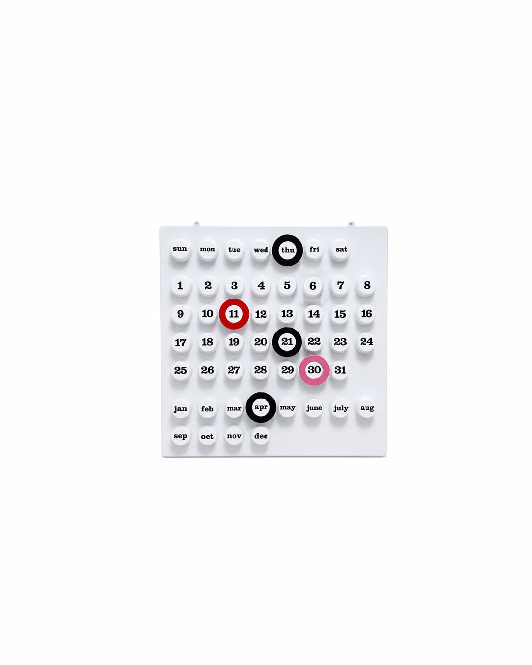 Retro Ring A Date Wall Mounted Calendar