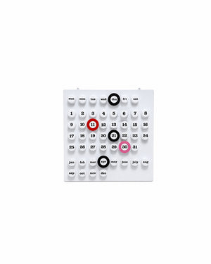 Calendrier mural rétro Ring A Date