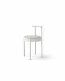 Mid-Century Modern Metal Leg Color Round Chair