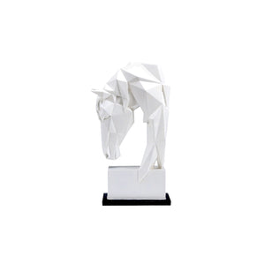 Geometric Origami Horse Head Home Decor Statue