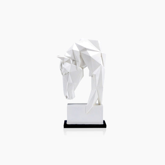 Geometric Origami Horse Head Home Decor Statue