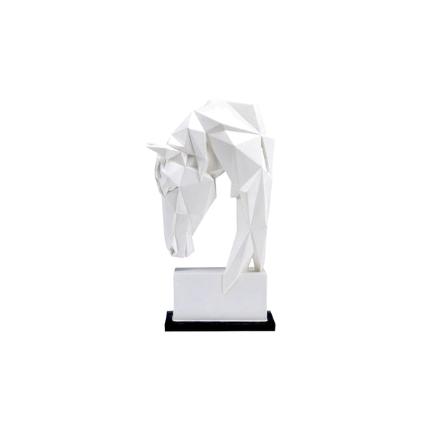Geometric Origami Horse Head Home Decor Statue