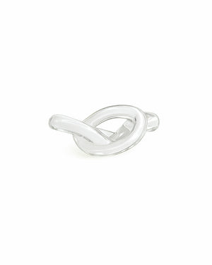 Twisted Knot Glass Sculpture