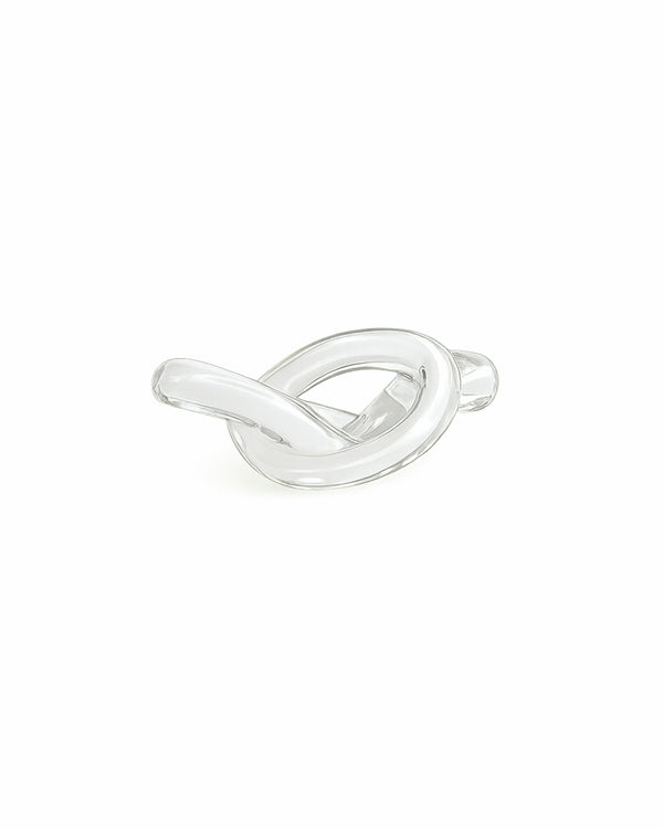 Twisted Knot Glass Sculpture