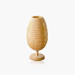 Vintage Wicker Dimmable Table Lamp