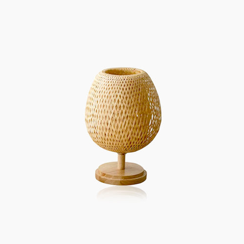 Vintage Wicker Dimmable Table Lamp
