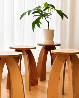 Studio Starry Arched Three-Leg  Side Table