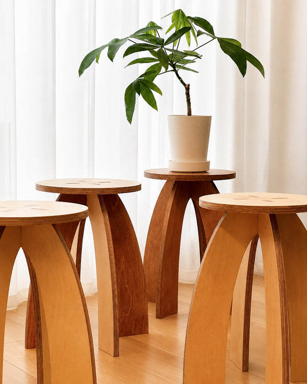 Studio Starry Arched Three-Leg  Side Table