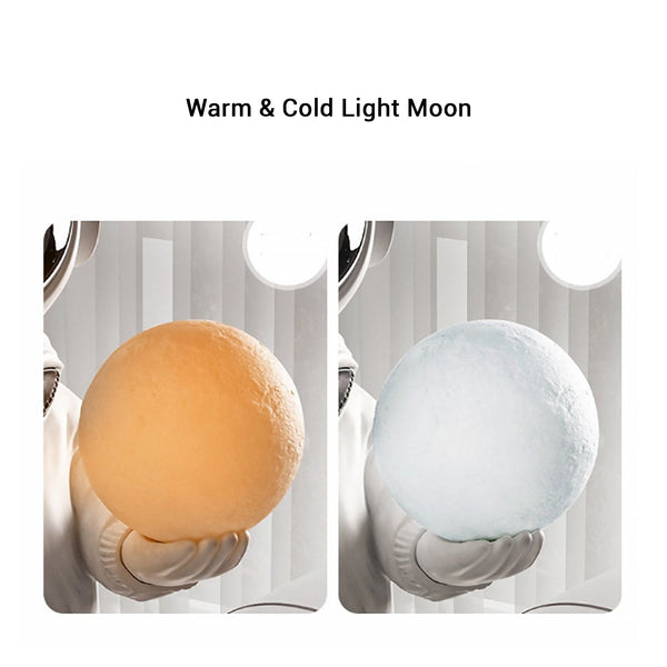 X-Large Astronaut Floor Statue with Moon Lamp