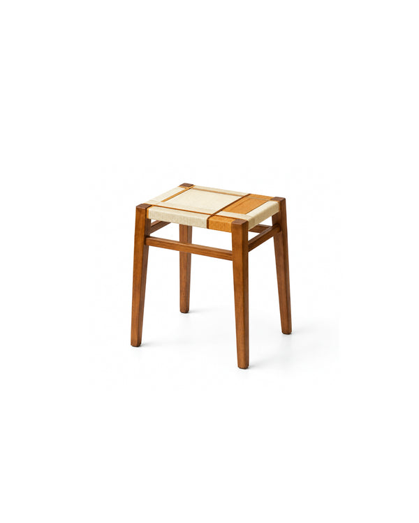 UOSU Woven Cord Square Stool