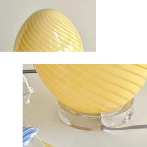 Egg Glass Retro Table Lamp