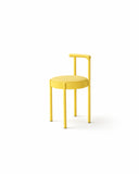 Mid-Century Modern Metal Leg Color Round Chair