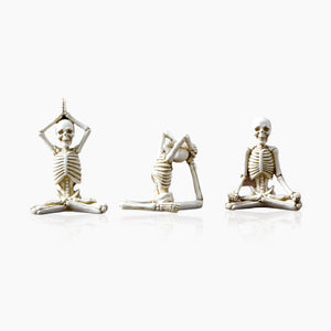 Yoga Skeleton Figurine Sculpture