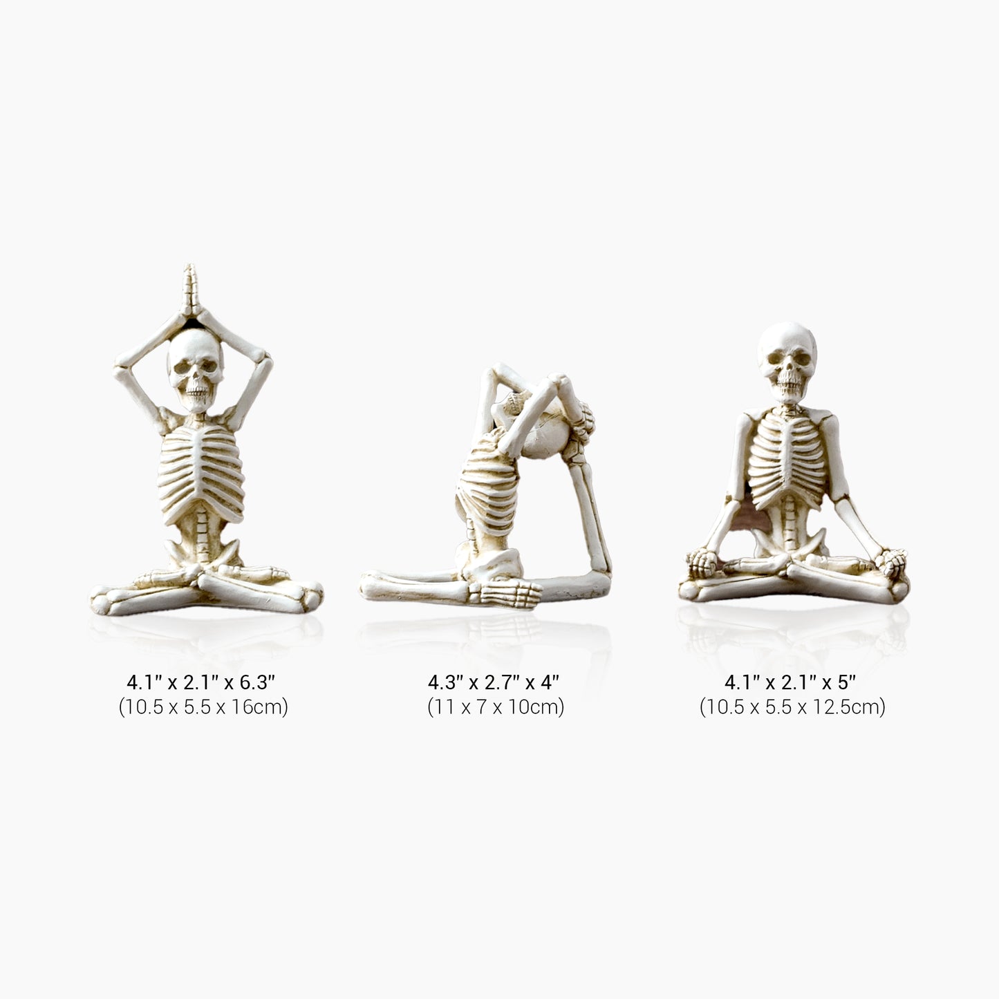 Yoga Skeleton Figurine Sculpture