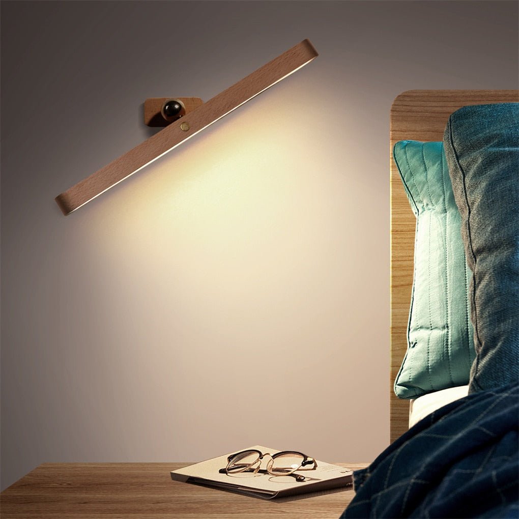 3 Modes Cordless Touch Wood Light Bar - OnShelf