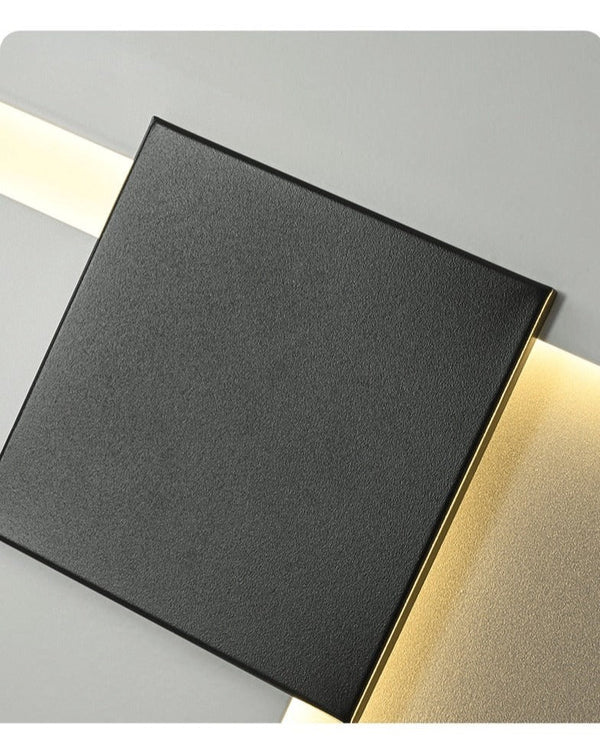 Abstract Black & White Geometry Shapes Designer Wall Lamp - OnShelf