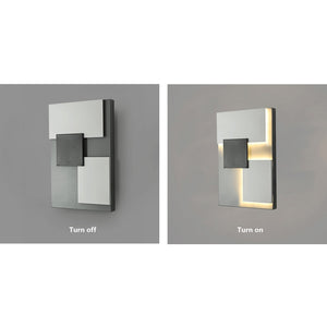 Abstract Black & White Geometry Shapes Designer Wall Lamp - OnShelf