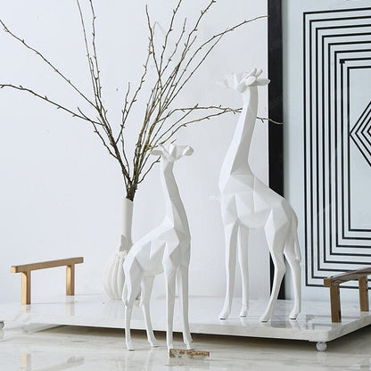 Abstract Geometric Giraffe Statue - OnShelf