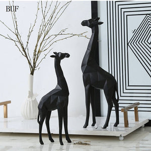Abstract Geometric Giraffe Statue - OnShelf