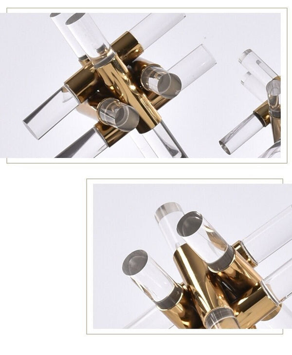 Aesthetic Geometric Cross Crystal Ornament - OnShelf