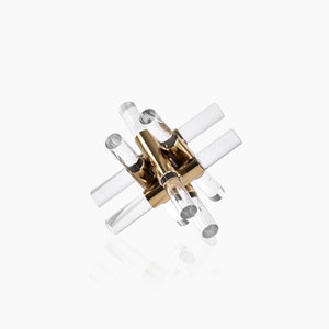 Aesthetic Geometric Cross Crystal Ornament - OnShelf