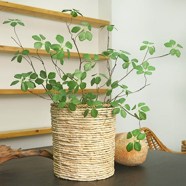 Artificial Guanyin Lotus leaf Branch 90cm/35.4in - OnShelf