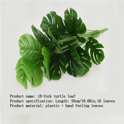 Artificial Plants Turtle Back Leaf - OnShelf