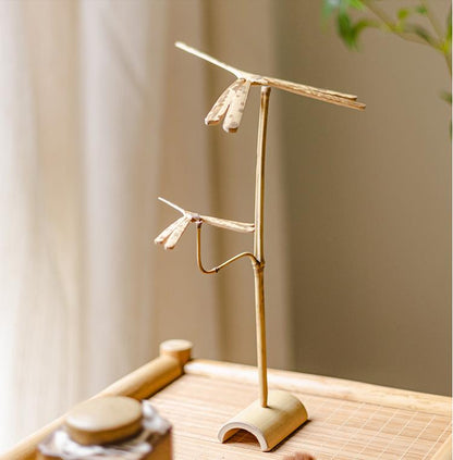 Balance Bamboo Dragonfly Home Decor Sculpture - OnShelf