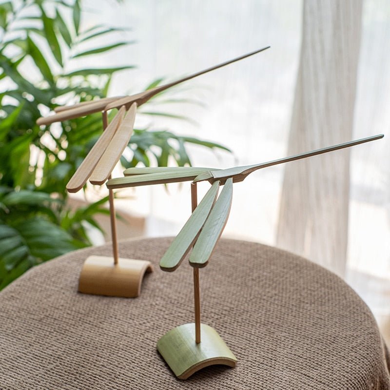 Balance Bamboo Dragonfly Home Decor Sculpture - OnShelf