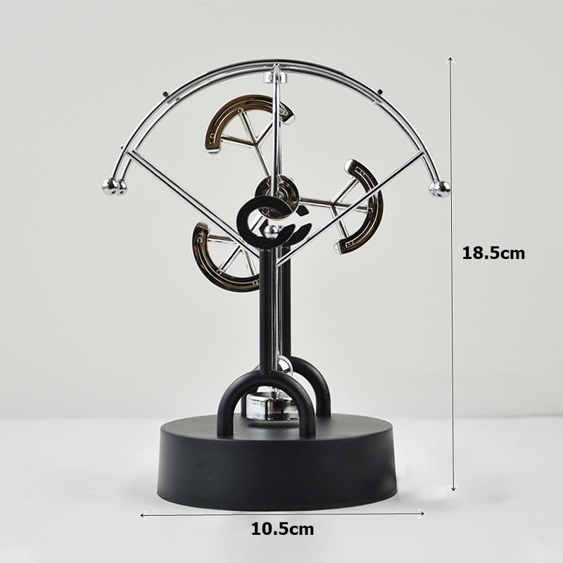 Ball Rotating Perpetual Motion Pendulum Interactive Ornament - OnShelf