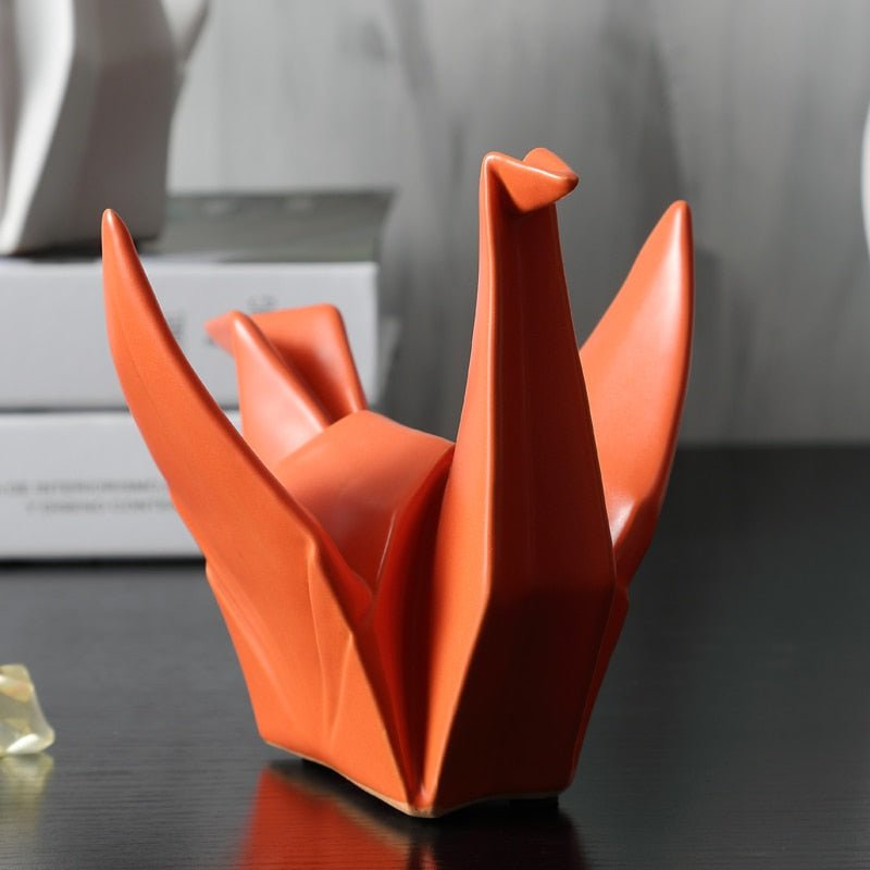 Bird Abstract Origami Ceramic Home Decor Sculpture - OnShelf